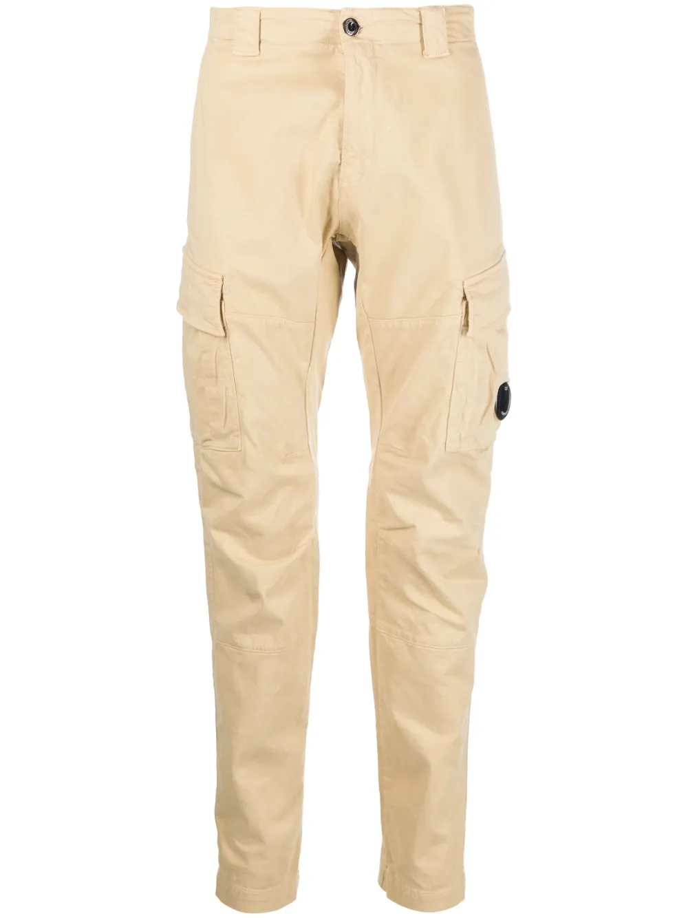 C.P. Company Lens-detail cargo tapered trousers | Neutrals | Image 1