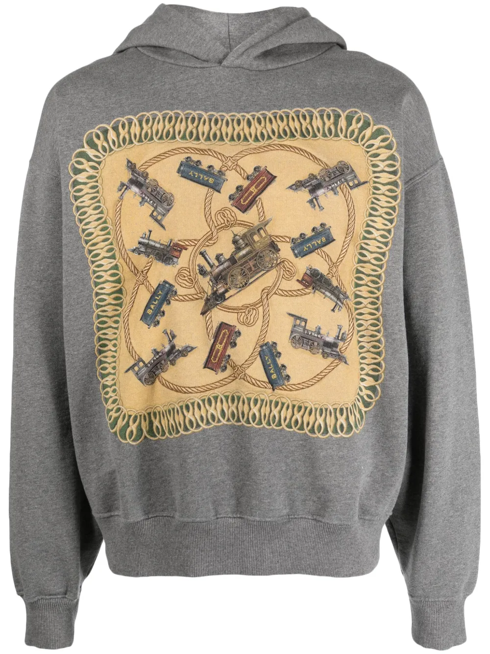 Bally Hoodie met grafische print Grijs