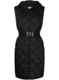 TWINSET hooded padded gilet - Black