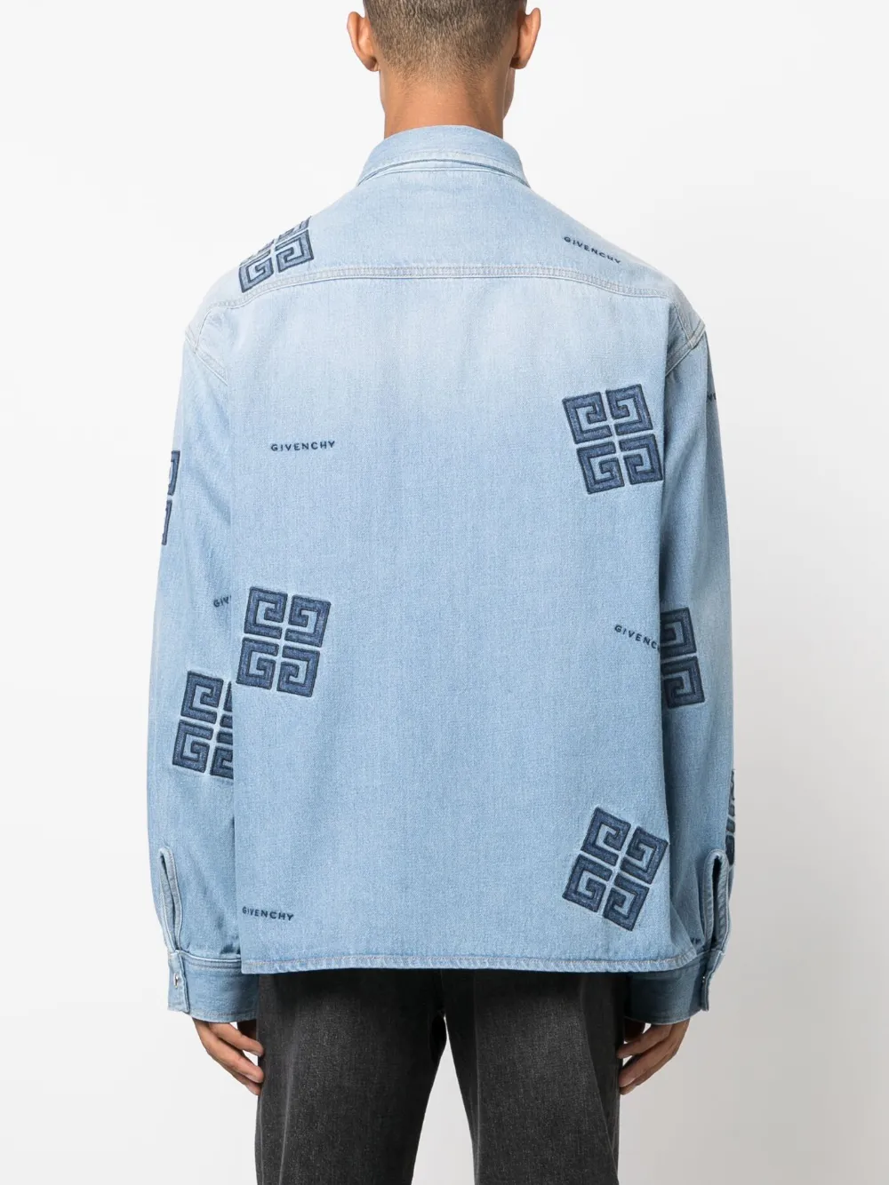 Givenchy Overhemd met logo Blauw