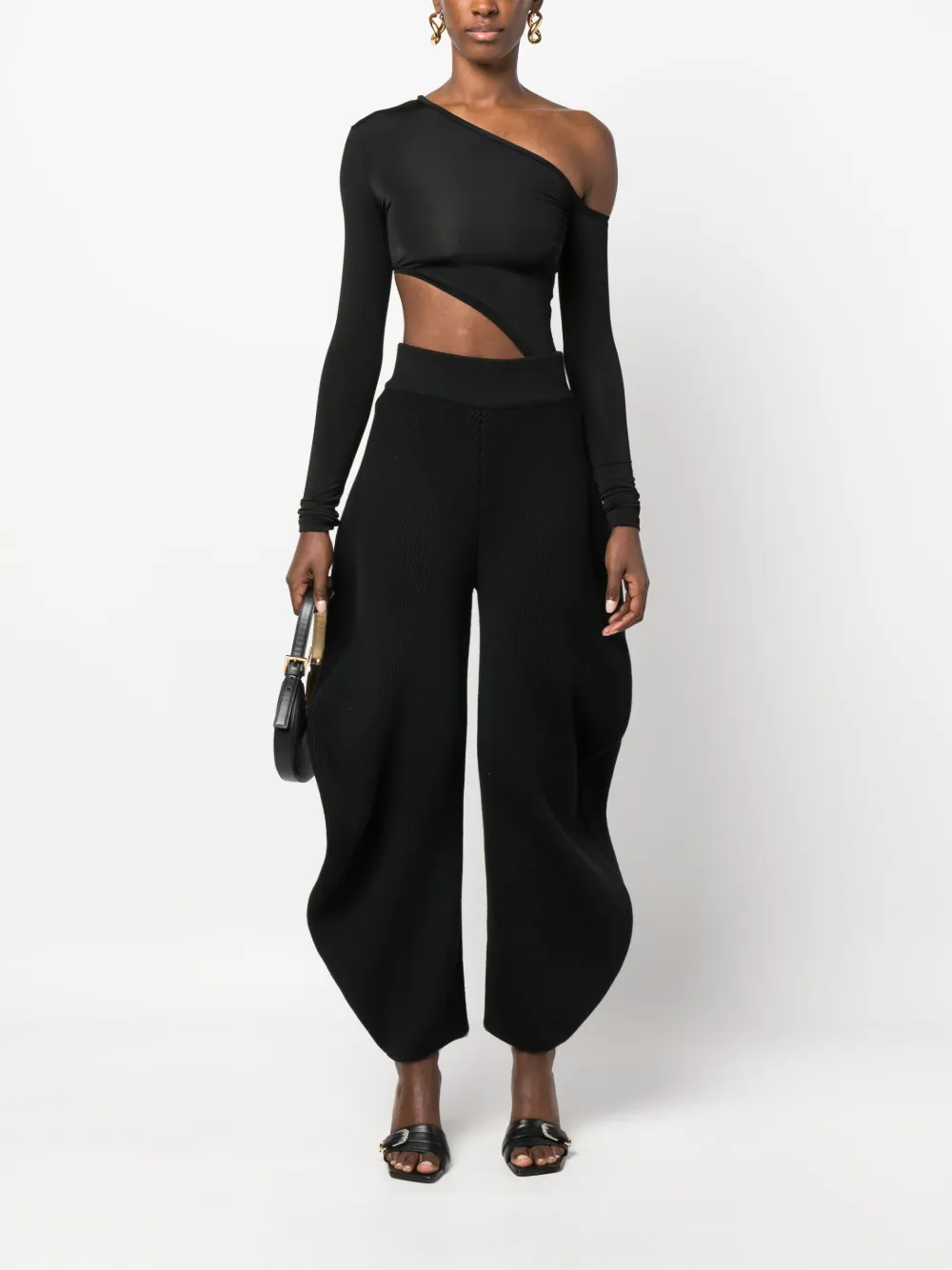 Alaïa wide-leg wool-blend trousers | High-Waisted Trousers | Image 2