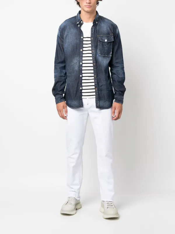 DSQUARED2 デニムシャツ | ブルー | FARFETCH JP