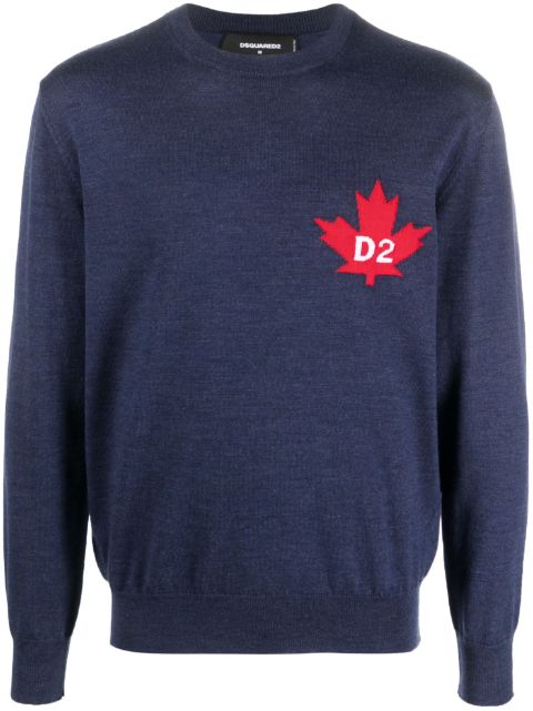 DSQUARED2 fine-knit crew-neck jumper Men