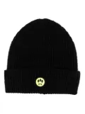 BARROW logo-patch ribbed-knit beanie - Black