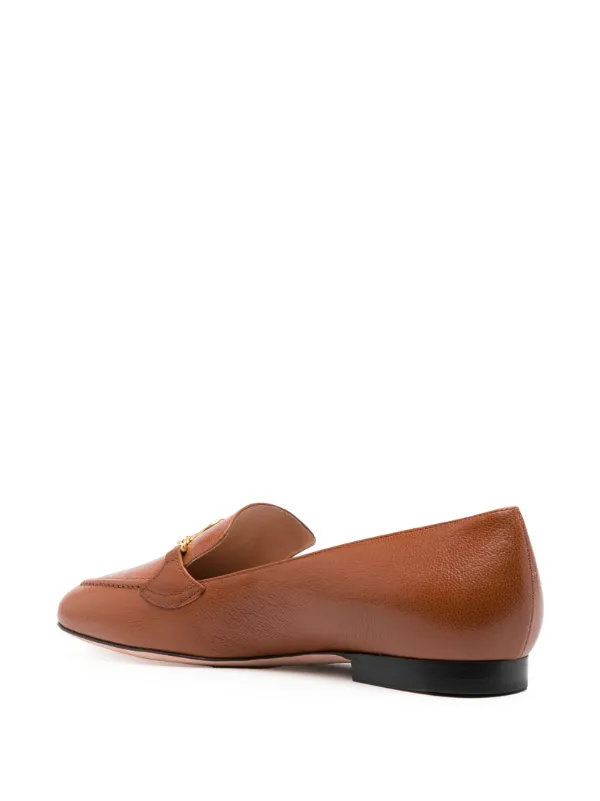 Bally Obrien Embellished Leather Loafers | Brown | FARFETCH