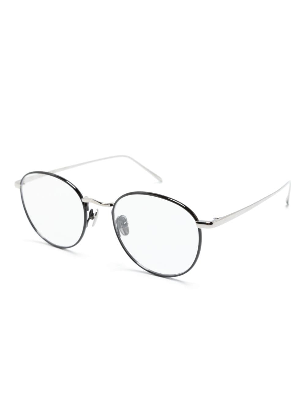 Shop Linda Farrow Harrison Round-frame Glasses In Silver