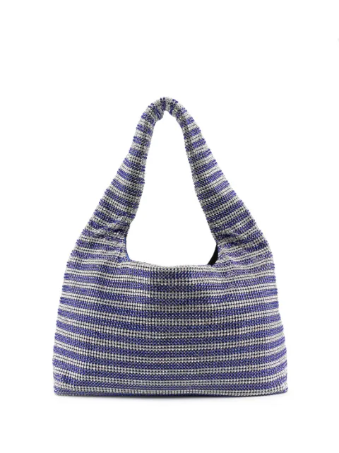 Kara crystal-embellished tote bag