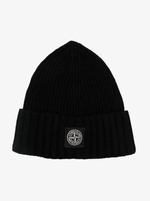 Stone Island Junior Berretto con motivo Compass