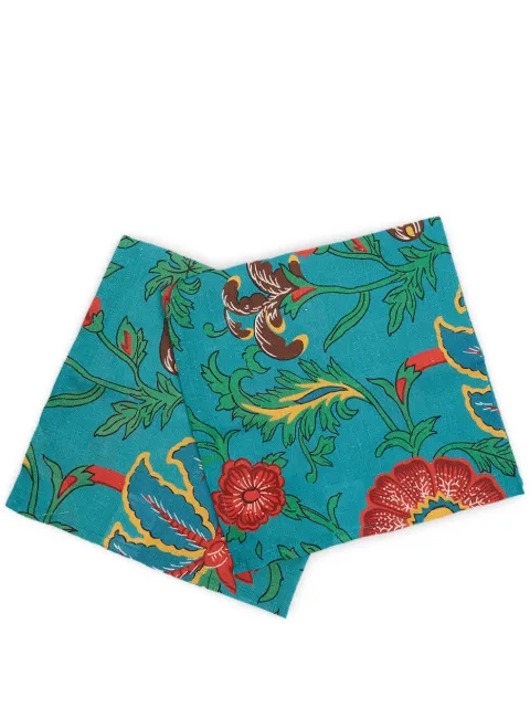 La DoubleJ Dragon Flower-print napkin (set of two)