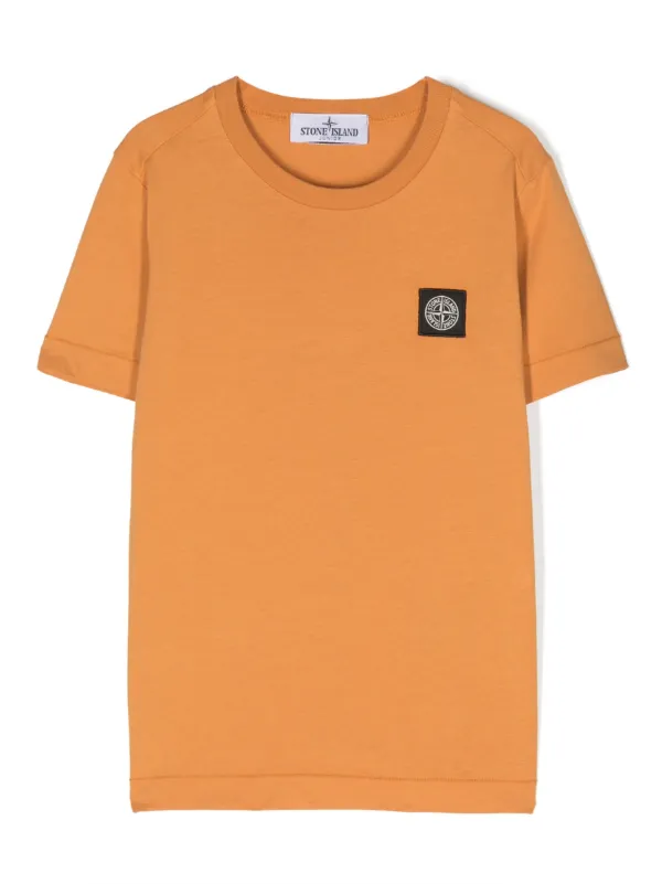 Stone Island Junior コンパスパッチ Tシャツ | オレンジ | FARFETCH JP