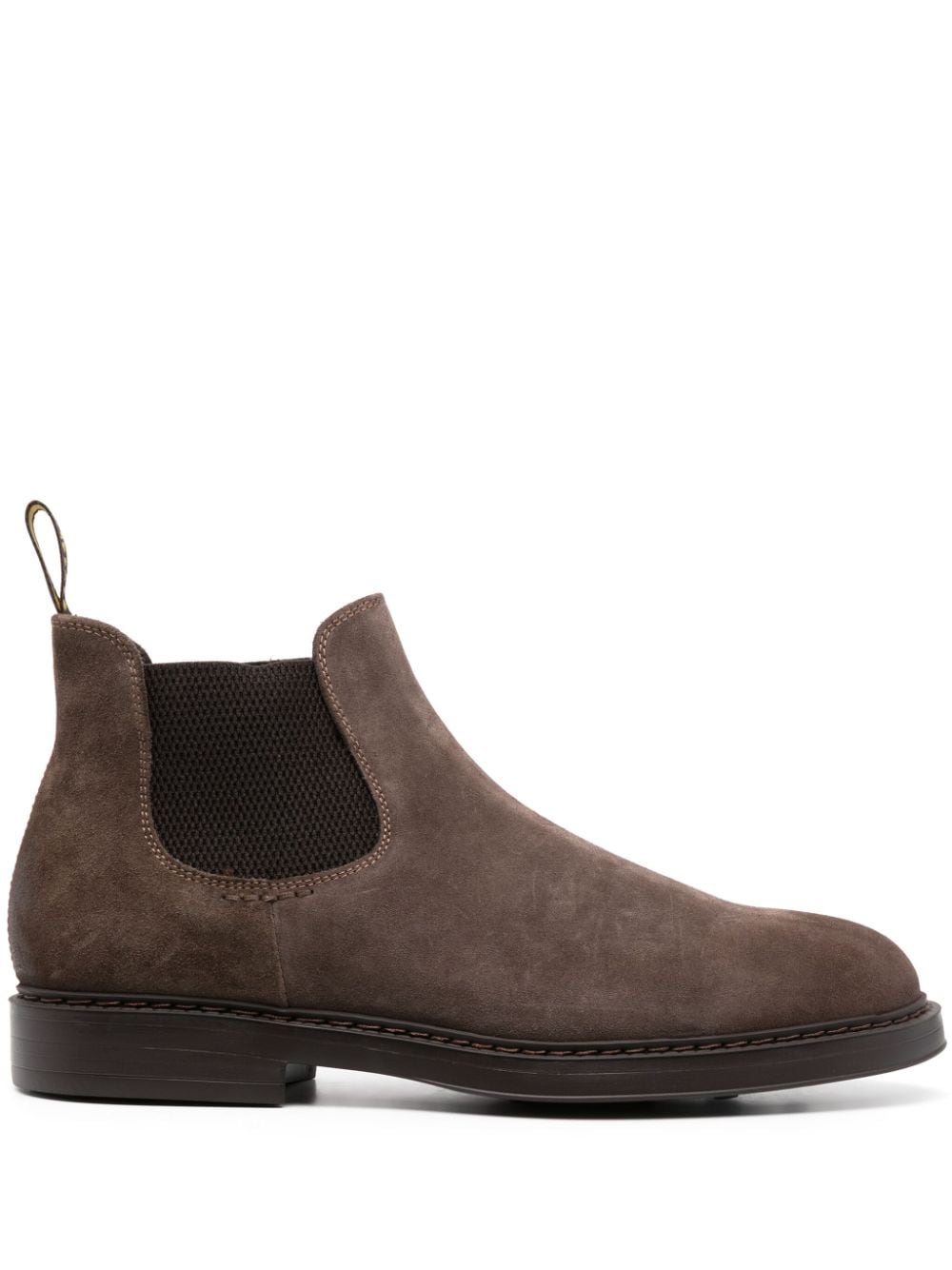 slip-on suede Chelsea boots