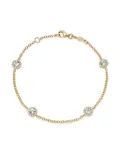 Kiki McDonough 18ct Yellow Grace Gold Green Amethyst and Diamond Bracelet