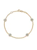 Kiki McDonough 18ct Yellow Grace Gold Green Amethyst and Diamond Bracelet