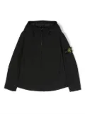 Stone Island Junior Compass-motif zip-up jacket - Black