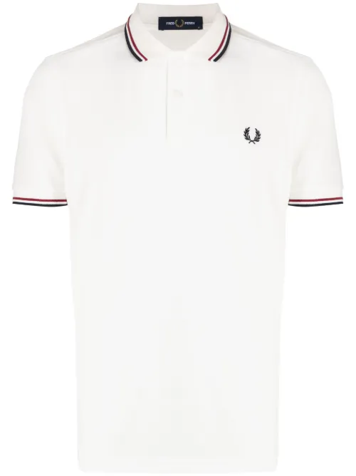 Polo en coton à bordures contrastées - Fred Perry - Modalova
