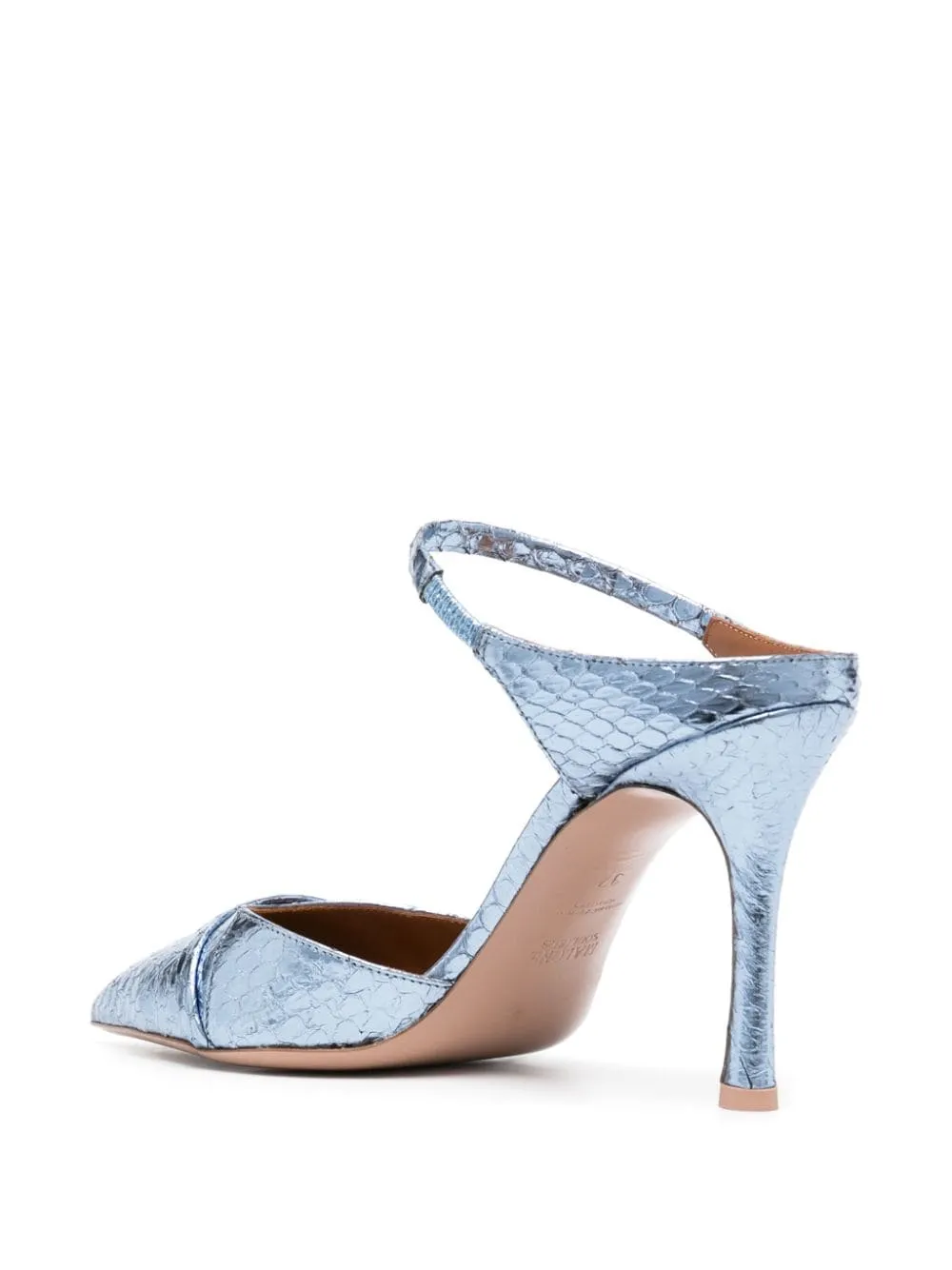Malone Souliers Uma 90mm metallic-finish mules | Mules | Image 3
