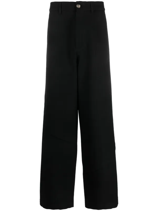 Wide leg 2024 twill trousers