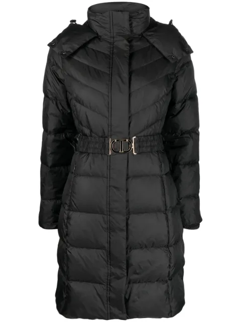 TWINSET abrigo capitonado con capucha