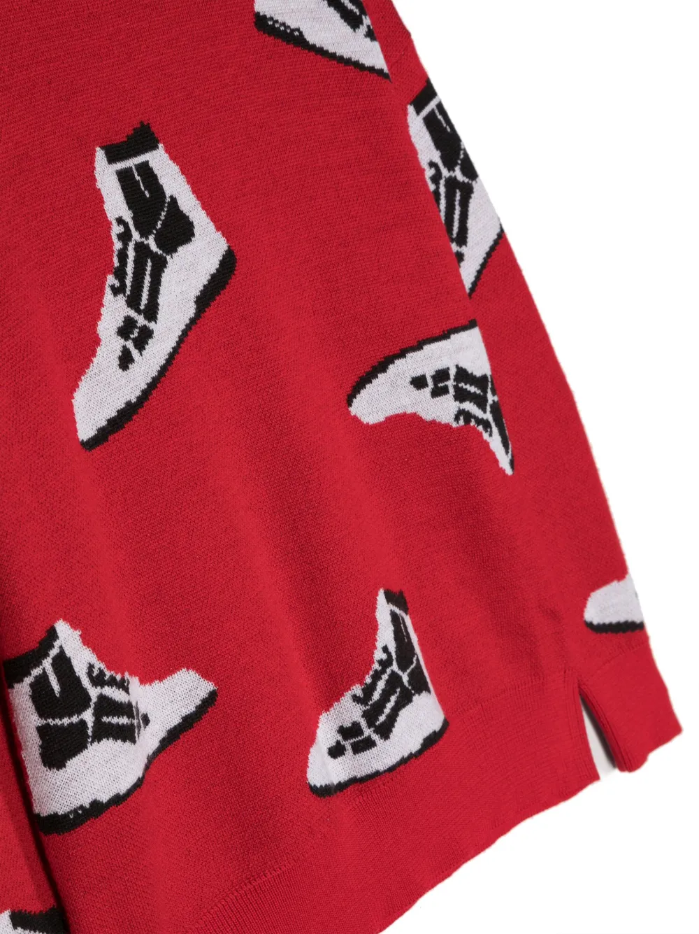 Patterned Intarsia-Knit Wool Sweater