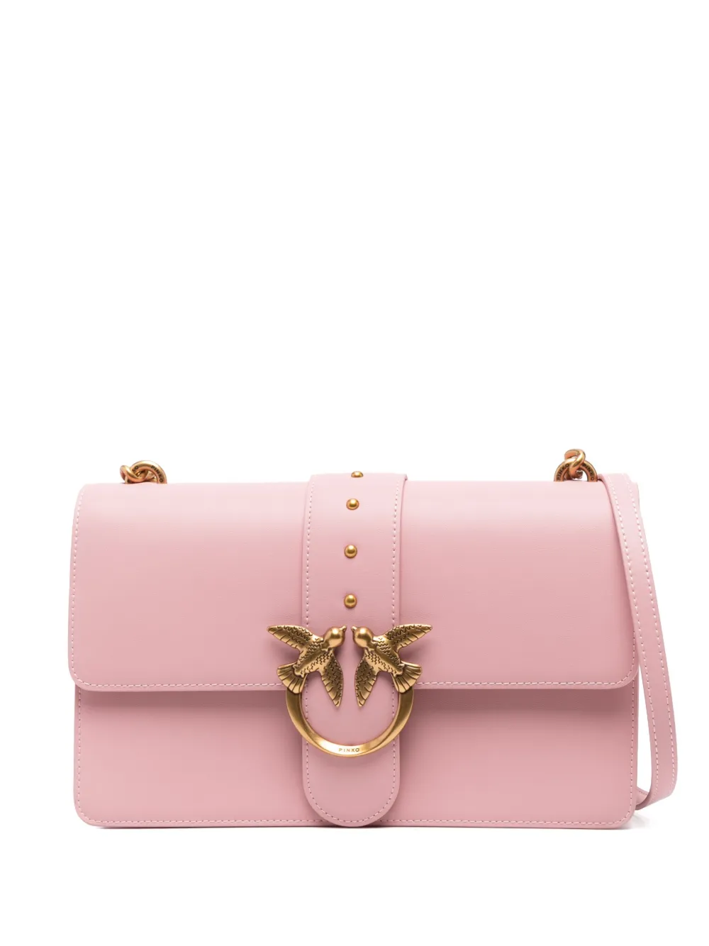PINKO Love One Classic leather crossbody bag