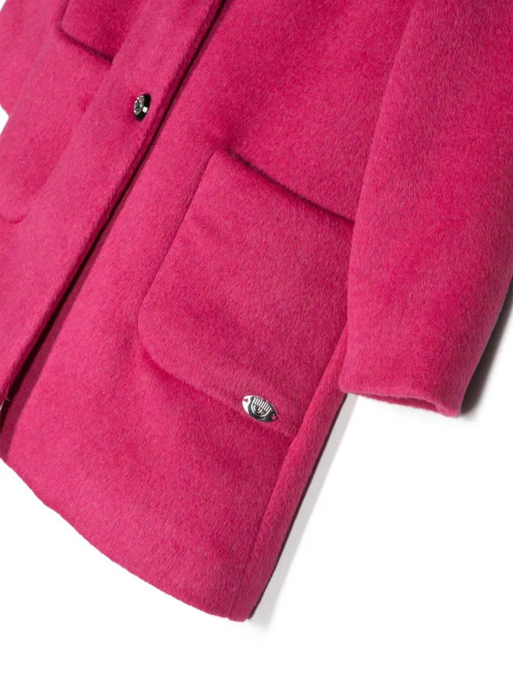 Chiara Ferragni Kids Cappotto monopetto con placca logo | Cappotti | Image 3