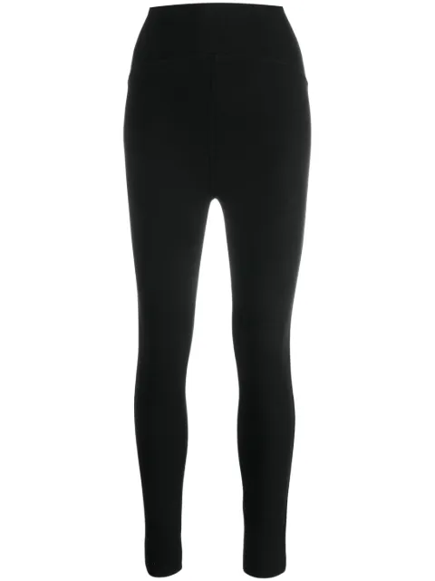 Alaïa ribbed high-waisted cropped leggings