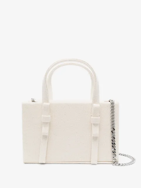 Kara mini leather tote bag
