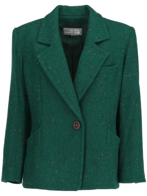 Saint Laurent Pre-Owned 1980 marbled wool jacket