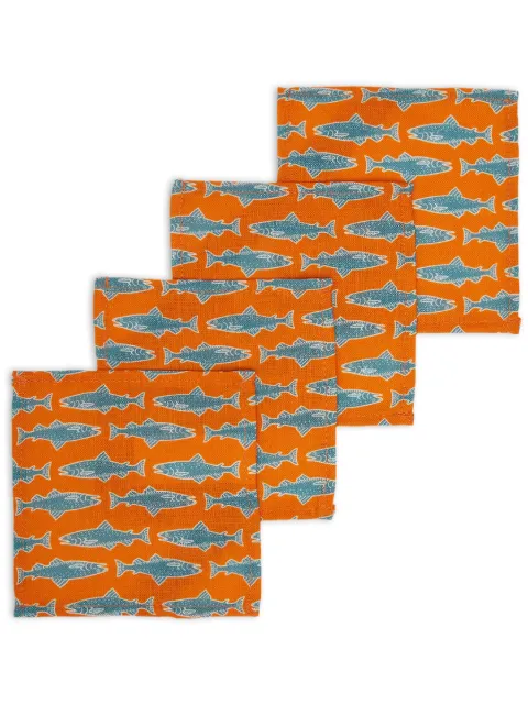 La DoubleJ x Passalacqua Como Fish napkin (set of four)