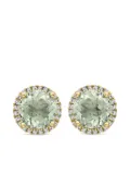 Kiki McDonough 18K yellow gold Grace amethyst and diamond stud earrings