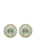 Kiki McDonough 18K yellow gold Grace amethyst and diamond stud earrings