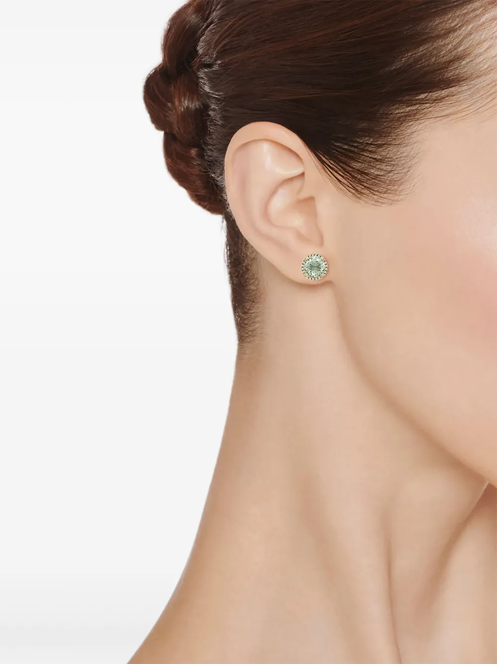 Kiki McDonough 18K yellow gold Grace amethyst and diamond stud earrings | Image 2