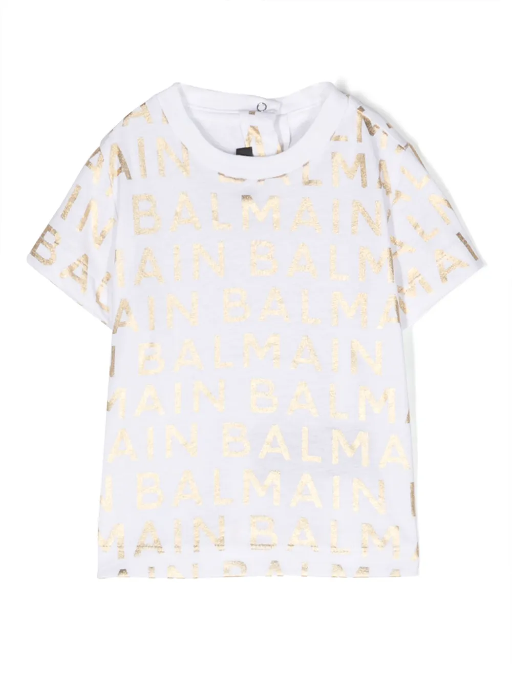 Balmain Kids logo-print cotton T-shirt | White | Image 1
