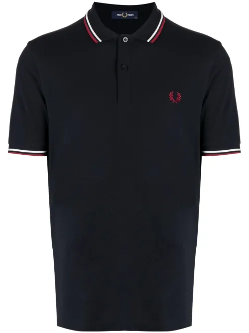 Polo en coton à bordures contrastées - Fred Perry - Modalova