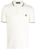 Fred Perry contrast-trim cotton polo shirt - Neutrals