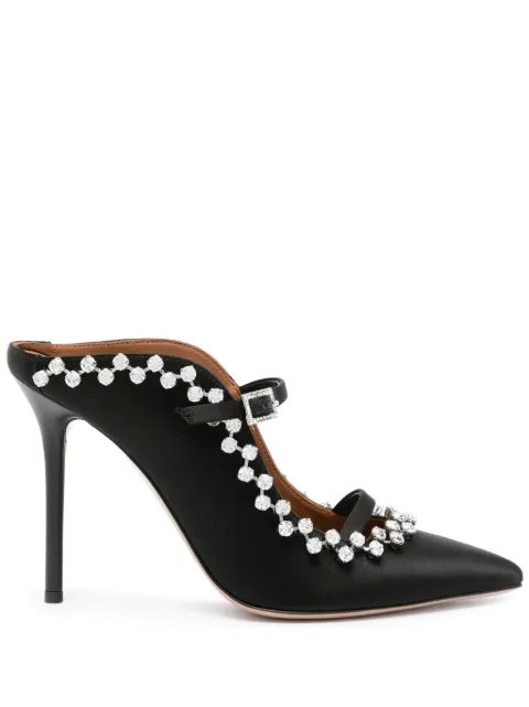 Malone Souliers Gala 100mm crystal-embellished mules