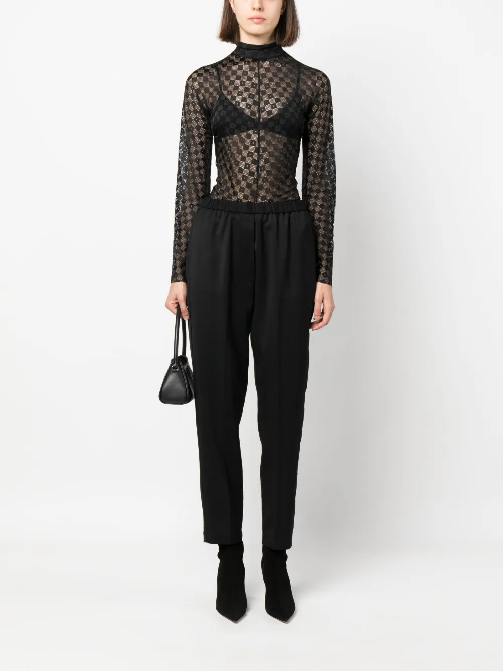 Forte Forte Cropped broek - Zwart