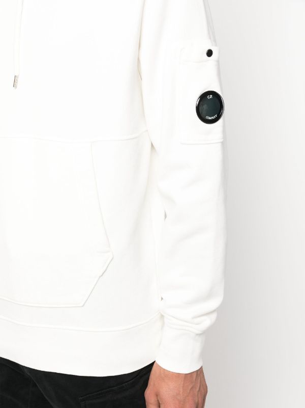 Cp company white on sale sweatshirt