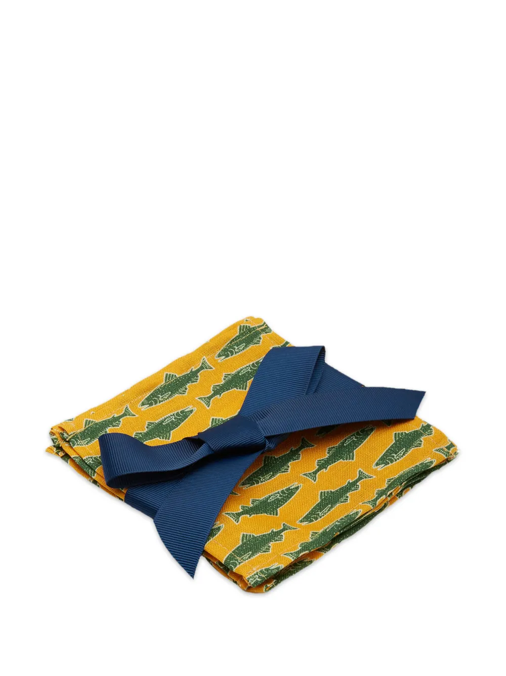 Shop La Doublej X Passalacqua Como Fish Napkin (set Of Four) In Yellow