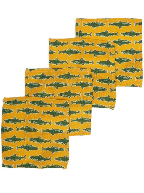 La DoubleJ x Passalacqua Como Fish napkin (set of four)