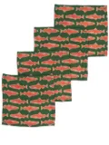 La DoubleJ x Passalacqua Como Fish napkin (set of four) - Green