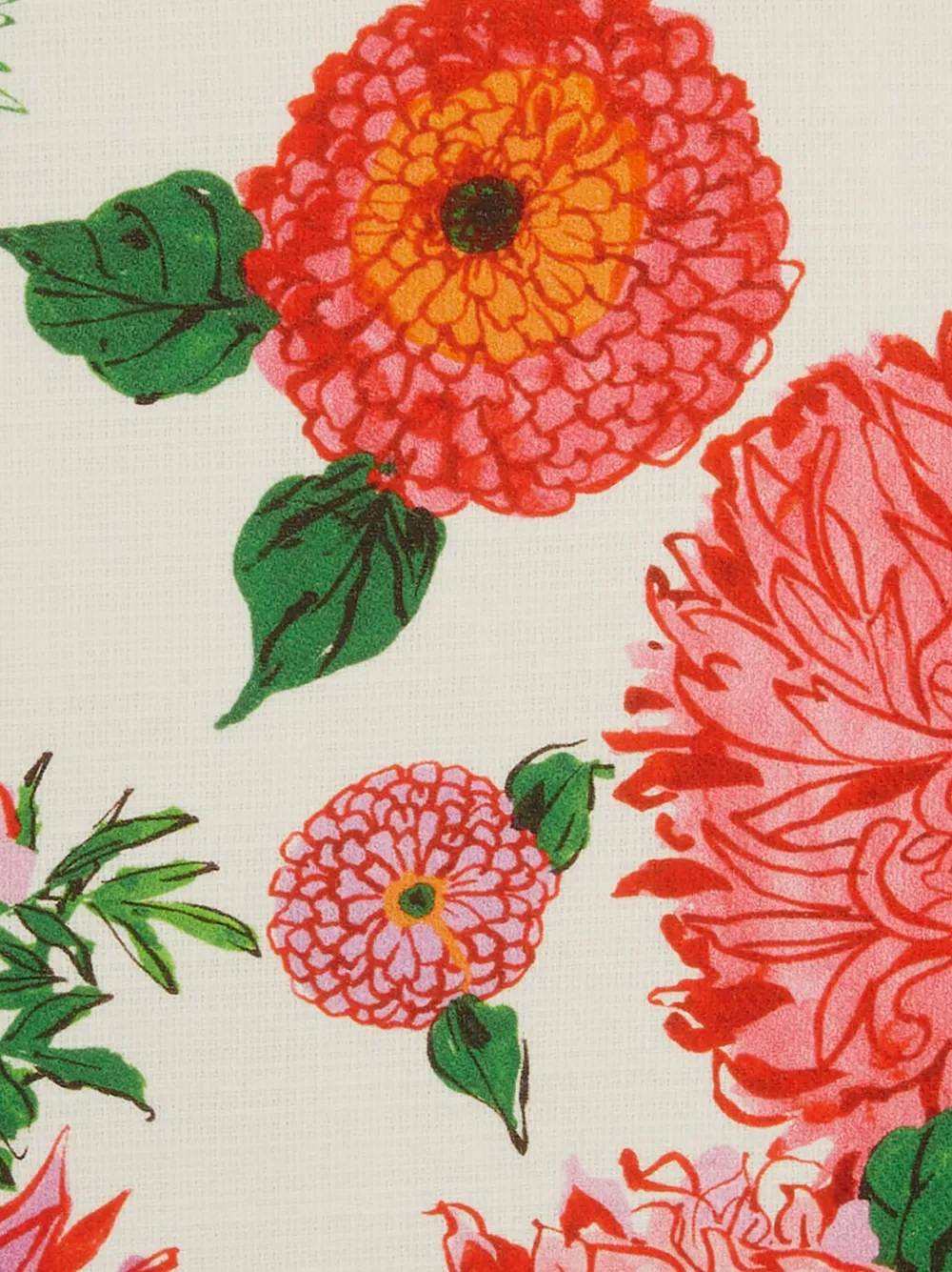 La DoubleJ x Passalacqua Bright Blooms katoenen kussen - Wit
