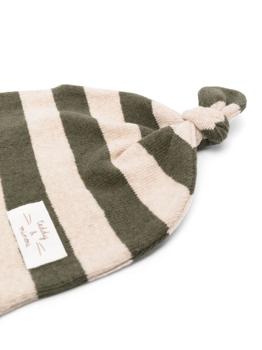 Image 2 of TEDDY & MINOU striped knitted beanie