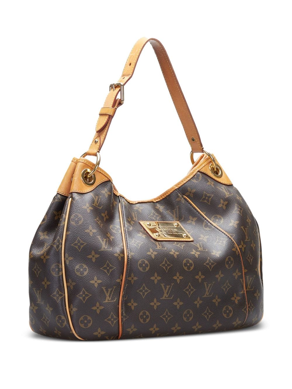 Pre-owned Louis Vuitton 2009 Galliera Pm Tote Bag In Brown