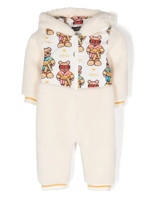 Versace Kids mameluco con motivo Pixel Teddy