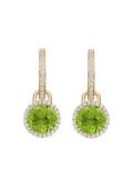 Kiki McDonough 18K yellow gold Grace peridot and diamond drop earrings