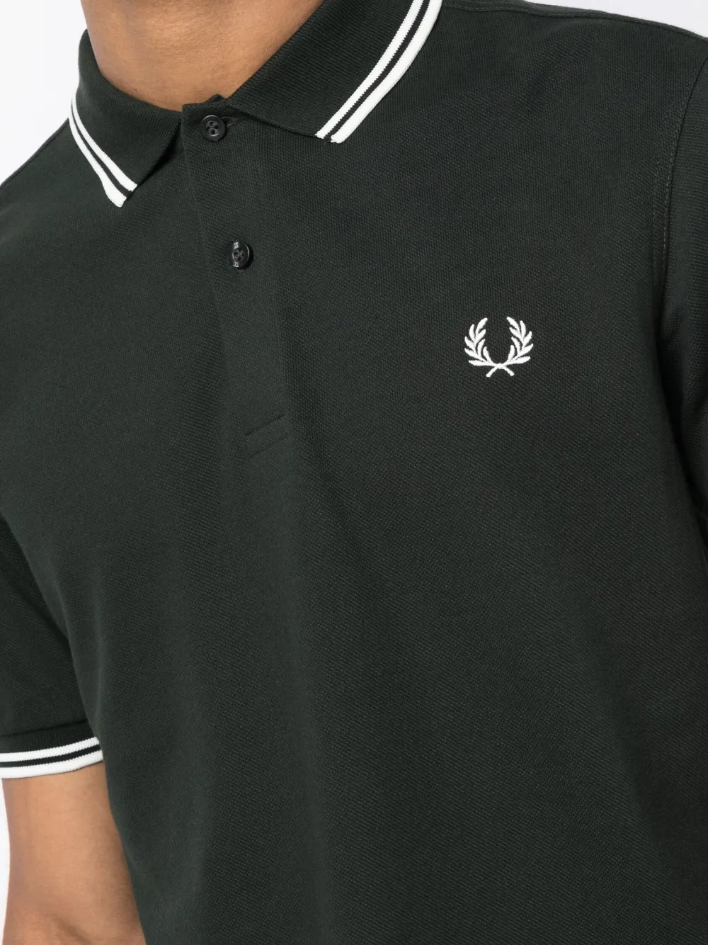 Contrast-Trim Cotton Polo Shirt