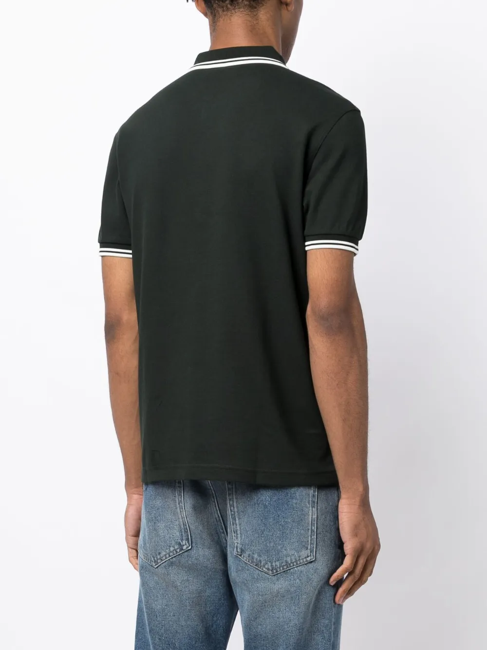 Contrast-Trim Cotton Polo Shirt