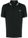 Fred Perry contrast-trim cotton polo shirt - Green