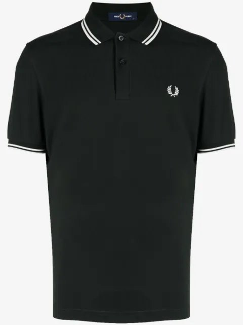 Fred Perry contrast-trim cotton polo shirt